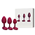 Kit com 3 Plugs Vibrador Recarregáveis em Silicone  – BUTT PLUG REMOT - Imagem 1