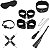 Kit Bondage com 7 Peças em Couro Sintético Preto RESISTENTE – BONDAGE KITS - Imagem 2