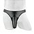 Cueca Masculina De Couro Sintético Com Design De Padrão De Pássaro PRETA - Imagem 2