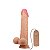 Pênis Realístico com Vibrador 24 x 5cm, com Camada de Dupla Densidade, Possui Escroto, Vertebra  e Ventosa – SADIK - Imagem 9
