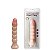 Prótese Realística 14,5 cm, Possui Corpo Liso com Saliência Escalonada, Glande e Ventosa – BEING FETISH ANAL PLUG - Imagem 1