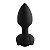 Plug Anal Vibratório com Formato de Rosa e Controle TAMANHO M - Preto - Imagem 2