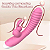 Vibrador Rabbit Texturizado com Estimulador Clitoriano Recarregável - Imagem 2