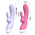 Vibrador Rabbit Texturizado com Estimulador Clitoriano Recarregável - Imagem 6