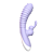 Vibrador Rabbit Texturizado com Estimulador Clitoriano Recarregável - Imagem 1