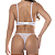 Conjunto Diva Tule Ilusion e Renda com Aro e Sem Bojo BRANCO - Imagem 3