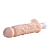 Prótese Realística Recarregável com Glande Pequena e Escroto – VIBRATING DILDO - Imagem 4