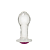 Plug Anal em Vidro 10x5x3,8 com Pedra Colorida na Base - Imagem 1
