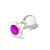 Plug Anal em Vidro 10x5x3,8 com Pedra Colorida na Base - Imagem 3