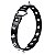 Coleira Feminina Bondage Choker com Coração e Pinos - Preto - Imagem 3