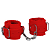 Kit Bondage com 7 Peças com Forro em Pelúcia VERMELHO - Imagem 3