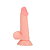 Prótese 15×3,6 cm  com Glande, Corpo Liso, Escroto e Ventosa – ALEX DILDO - Imagem 2