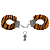 Algema de Metal Pelucia Revestida Fur Love Cuffs Sexy Import - Imagem 1
