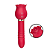 Vibrador de Ponto G e Clitóris / Rosa com Pulsação e Vai e vem - Imagem 1