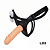 Cinta Peniana com Vibrador 15 x 4,5cm - Creme - Imagem 1
