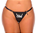 Calcinha Fio Dental Mulher De Corno Preta - Imagem 1