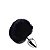 Plug Anal em Metal Preto com Pompom TAMANHO M - Imagem 1