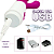 Vibrador Rabbit com Estimulador de Clitóris e 10 modos de Vibração - Recarregável - Imagem 3
