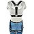 Conjunto Domini Harness Peitoral e Cinta Liga em Couro - Imagem 4