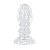 Plug Anal em Silicone / Com textura - 10,5x4,0cm - TRANSPARENTE - Imagem 1