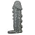 Capa Peniana 14x4x3cm com Nódulos Massageadores e Alça para Escroto –  REALISTIC PENIS SLEEVE - Imagem 7
