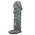Capa Peniana 14x4x3cm com Nódulos Massageadores e Alça para Escroto –  REALISTIC PENIS SLEEVE - Imagem 6