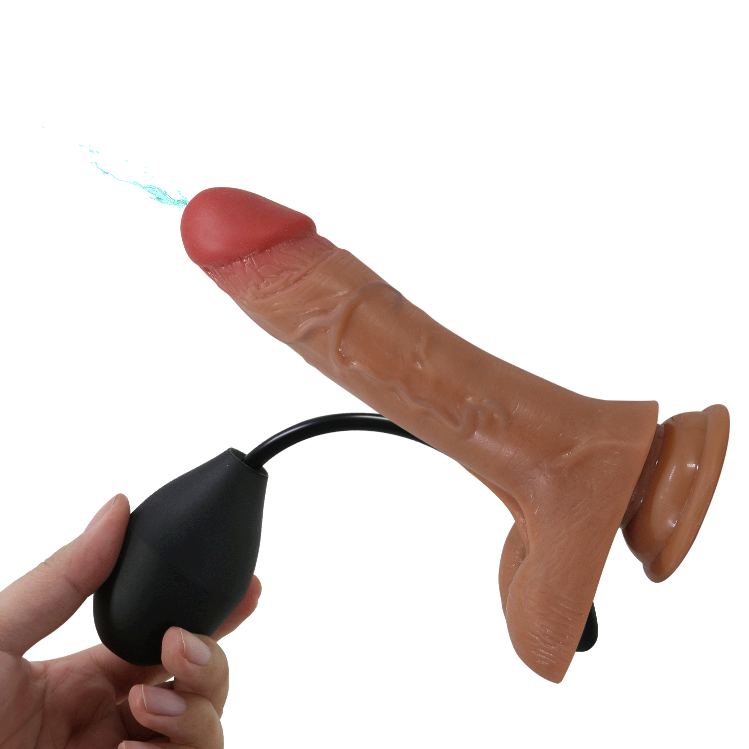 Cinta Peniana com VIBRADOR Base Lisa e Pênis Realístico 20X4,3cm com Escroto, Veias e Ventosa –  OHER - Imagem 5