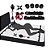 Kit Bondage 7 Peças Amarra Algemas Distanciadoras para Punhos e Tornozelos - Imagem 1