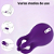 Vibrador Estimulador Recarregável com 4 Pontas Estimuladoras e 10 Modos de Vibração - Imagem 7