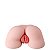 Masturbador Bumbum Feminino 20x21x6,5cm com Vagina com Lábios Pequenos e Ânus - Imagem 3