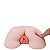 Masturbador Bumbum Feminino 20x21x6,5cm com Vagina com Lábios Pequenos e Ânus - Imagem 2