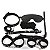 Kit Bondage com 7 Peças (Venda, Mordaça, Par de Algemas e Tornozeleiras, Chicote e Coleira) - Imagem 2