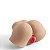 Masturbador Bumbum Feminino com Vagina de Lábios bem Demarcados e Ânus Penetráveis – ASS MASTURBATOR - Imagem 4