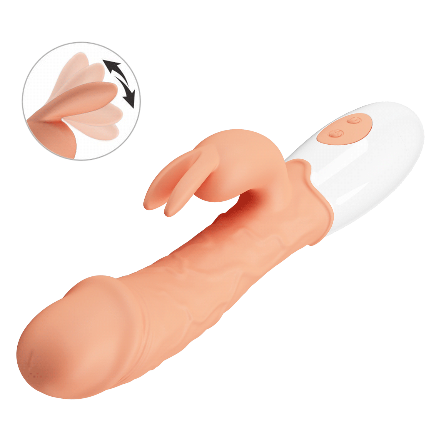Vibrador Rabbit com Detalhe de Glande e Estimulador Clitoriano e 30 Modos de Vibração – EASTER BUNNY - A PILHA - Imagem 2