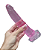 Pênis Translúcido em Silicone com Ventosa - 16,5x3,0 cm - Rosa - Imagem 1