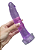Pênis Translúcido em Silicone com Ventosa - 16,5x3,0 cm - Roxo - Imagem 1