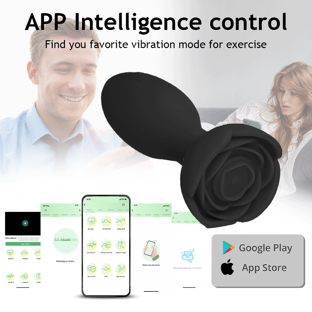 Plug Anal Rosa Giratória 360° com Vibração e Aplicativo - 10 modos - Imagem 14