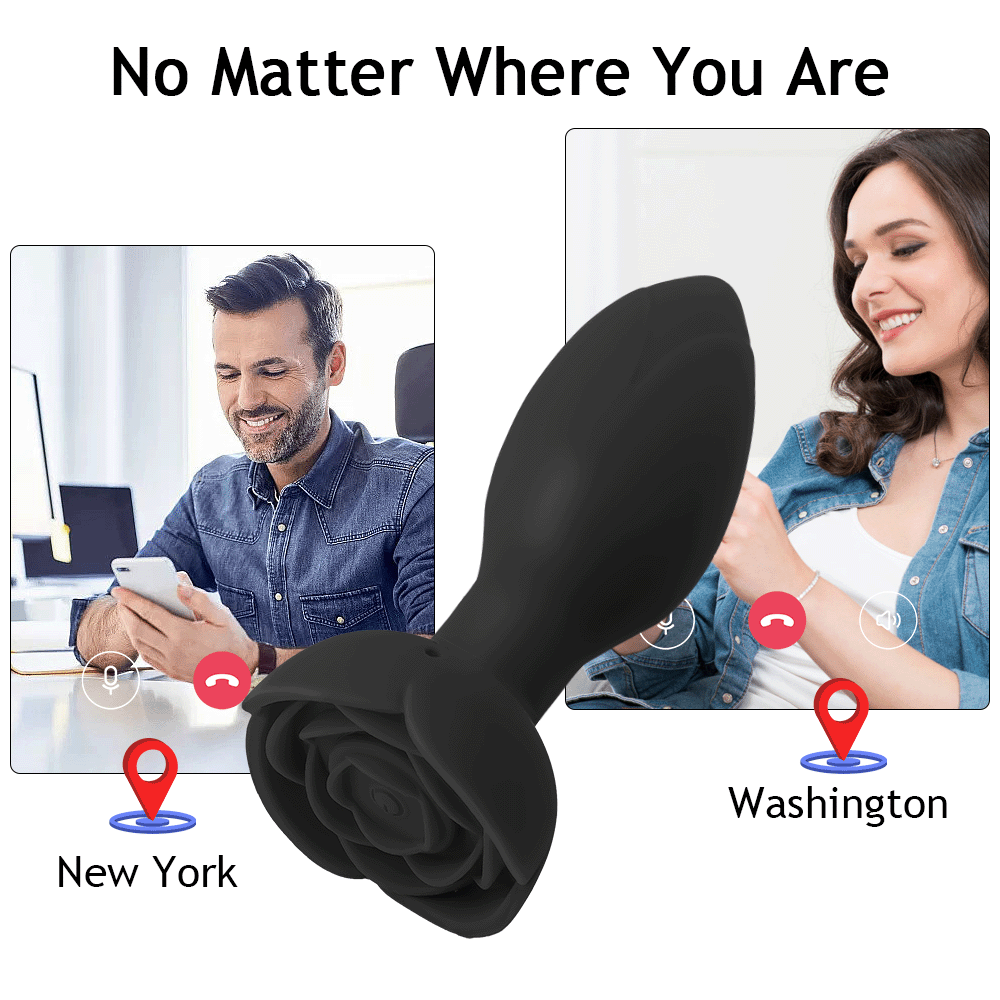 Plug Anal Rosa Giratória 360° com Vibração e Aplicativo - 10 modos - Imagem 11