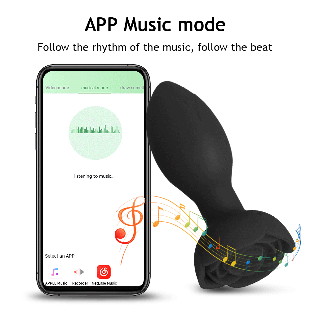 Plug Anal Rosa Giratória 360° com Vibração e Aplicativo - 10 modos - Imagem 13
