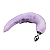 Plug Anal com Cauda de Metal TAMANHO M - Lilas - Imagem 1