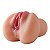 Masturbador Masculino 17,0 x 11,0 cm Vagina e Anus em Cyberskin 3 - Super Realistico - Imagem 4