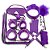 Kit Sado BDSM com 10 pecas - ROXO - Imagem 1