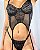 Conjunto Laiza com Aro e Cinta Liga PRETO - Imagem 2