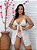 Camisola Liliane em Renda e Tule com Fenda - PLUS SIZE - Imagem 4