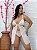 Camisola Liliane em Renda e Tule com Fenda - PLUS SIZE - Imagem 2