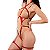Fetiche Harness Conjunto com Cinta Liga em Couro - Imagem 2