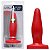 Plug Anal Maciço 12x3,5cm - VERMELHO - Imagem 1