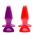 Plug Anal Colors Maciço Com Ventosa 13,5cm - Imagem 1