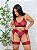 Conjunto Cintia Plus Size em Renda - VERMELHO - Imagem 1
