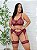 Conjunto Cintia Plus Size em Renda - VINHO - Imagem 1